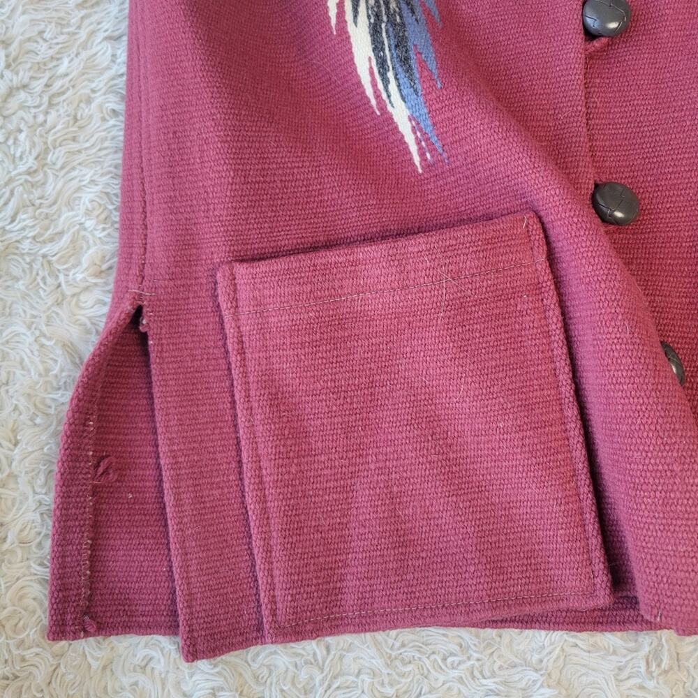 Vintage Ortega’s Chimayo Wool Vest Medium Unisex - Picture 3 of 7